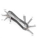 Multitool metalic pentru cameră și gimbal, cu capete în cruce și șuruburi