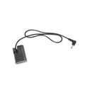 LP-E6 dummy battery adapter with cable and DC connector