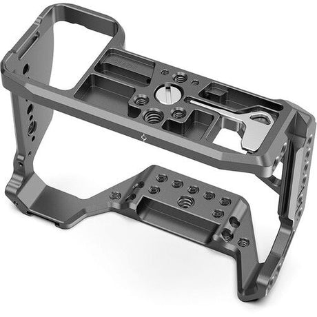 Top and side plate of camera cage with threaded inserts and accessory mounting slots