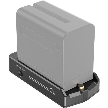 Adaptor dummy baterie L/NP, carcasă gri, port DC OUT 12V