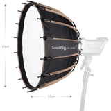 RA-D85 parabolic softbox with white interior, size marked 85 cm x 57 cm