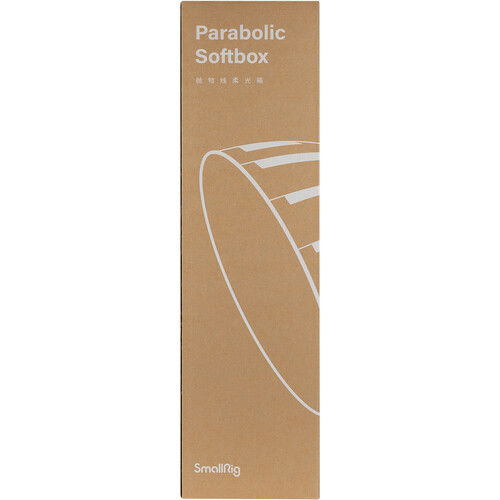 Parabolic softbox retail box labeled "Parabolic Softbox"