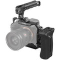 Advanced camera cage kit with top handle and side grip for mirrorless cameras