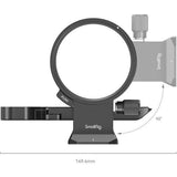 Close-up of rotating mounting ring plate with 90° adjustment for horizontal-vertical use