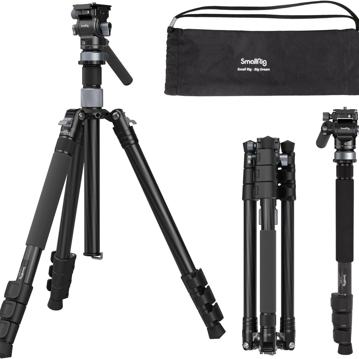 SmallRig 4221 Trepied Video Carbon 2-in-1 Monopied – PhotoSetup