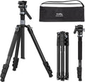 Black 2-in-1 carbon video tripod/monopod with ball head and carry bag