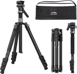 Black 2-in-1 carbon video tripod/monopod with ball head and carry bag