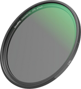67mm magnetic CPL filter, front view of tinted glass
