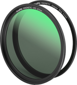 67mm magnetic CPL filter with adapter ring, front and stack view