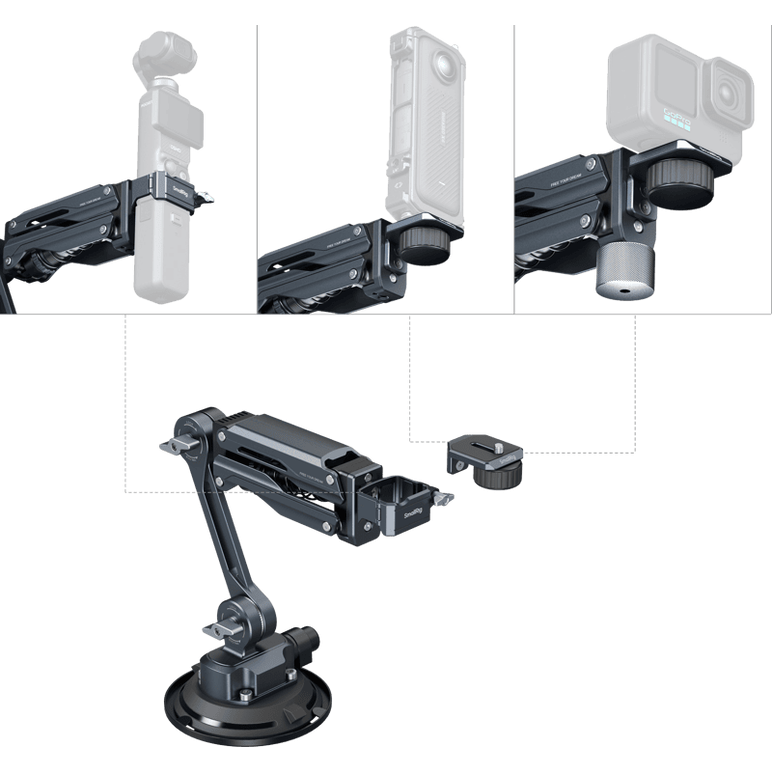 Smallrig 5123 Mini Shock Absorber Arm for DJI Osmo Pocket 3/GoPro HERO13/Insta360 X4