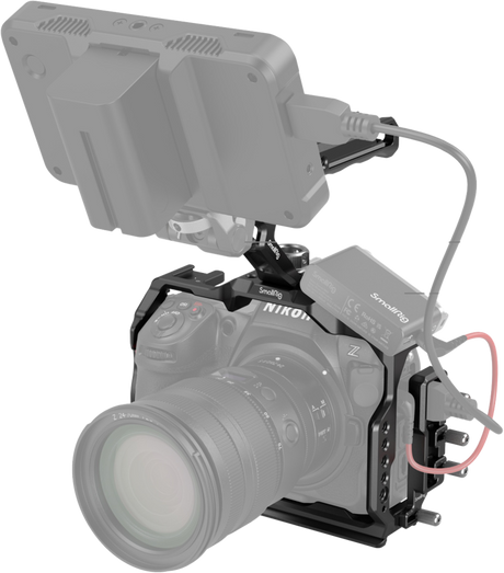 Carcasa full pentru Nikon Z8 cu placă superioară și cablu de alimentare, gri