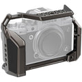 Camera cage for Fujifilm X-T4 with side handle and top accessory rail (black/gray)