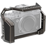 Camera cage for Fujifilm X-T4 with side handle and top accessory rail (black/gray)