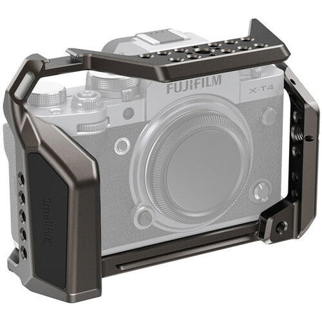 Camera cage for Fujifilm X-T4 with side handle and top accessory rail (black/gray)