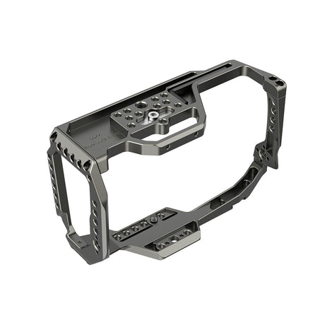 Camera cage frame with top mounting holes and side brackets for Blackmagic Cinema Camera