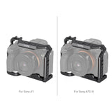 Full camera cage versions for Sony A1 and A7S III, black metal frame
