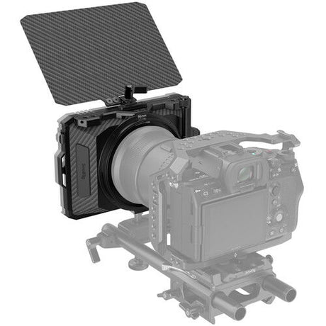 Mini matte box 3196 with open side panels, carbon-fiber top cover