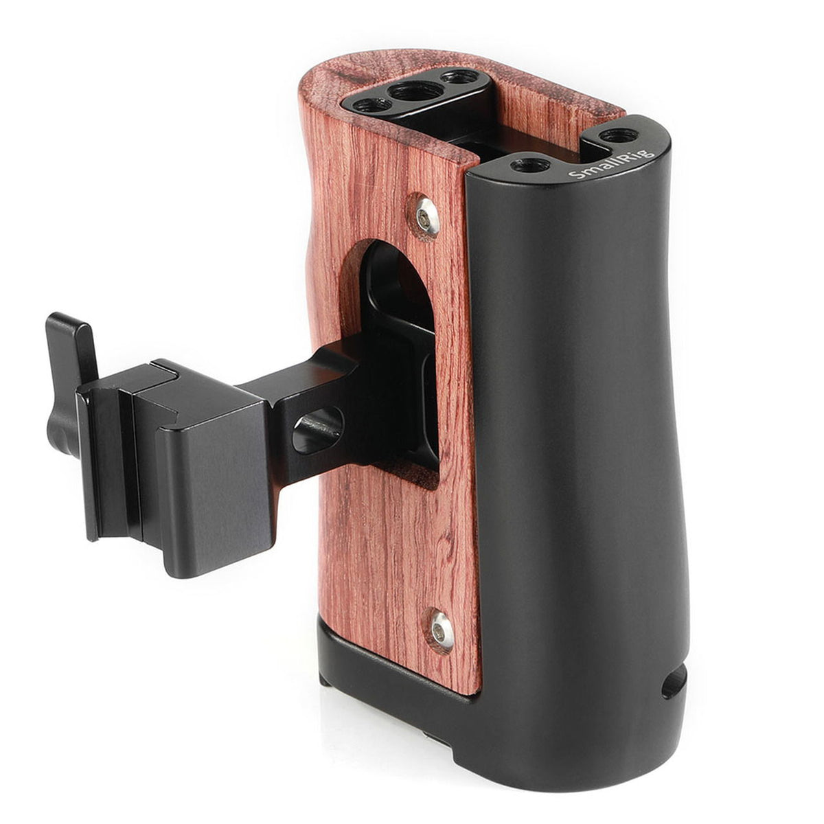 Mâner NATO HSN2270 SmallRig, lemn și negru, cu clemă pentru SSD Samsung T5