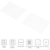 Tempered screen protector specs: 0.4mm thickness, anti-fingerprint, 9H hardness