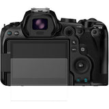 Camera screen protector film for Canon EOS R6, shown on front LCD