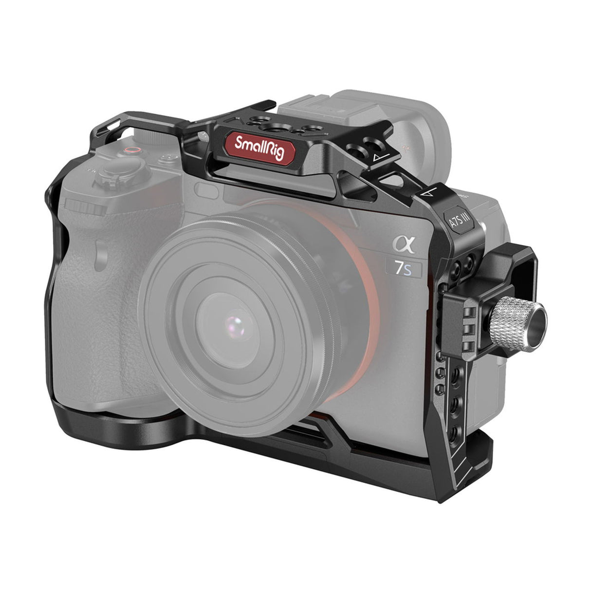 Cușcă standard SmallRig pentru Sony A7S III, cadru negru cu prinderi laterale
