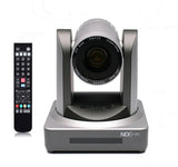Single PTZ camera on NDX docking base with black remote control