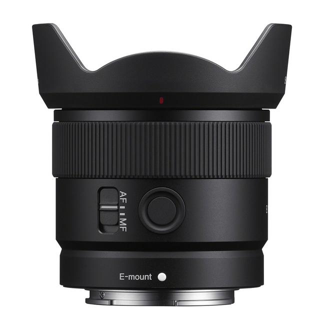 Sony 11mm f/1.8 E-mount lens, front housing and focus ring (black)