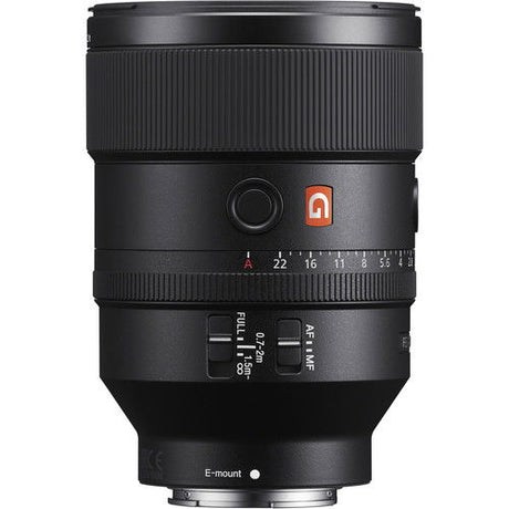 Obiectiv Sony FE 135mm F1.8 GM, negru, panou comenzi AF și inel de focalizare