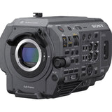 Cinema camera, front-left close-up with lens mount and front control area