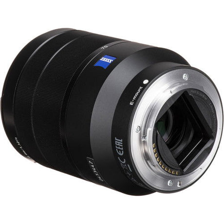 Black FE 4/24-70mm ZA OSS Vario-Tessar lens with silver front mount contacts