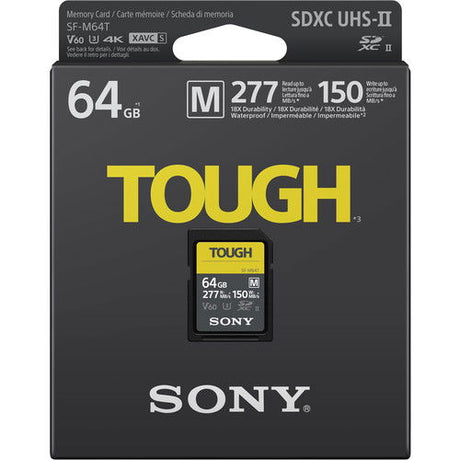 Retail package for Tough 64GB SDXC UHS-II SD card with V60 and speed markings