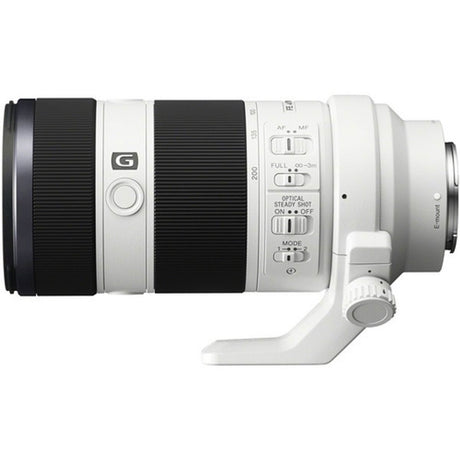 70-200mm F4 FE lens side view, AF/MF and optical steady shot switch area