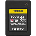 Sony TOUGH CFexpress Type A memory card, 960GB, black front with speed ratings