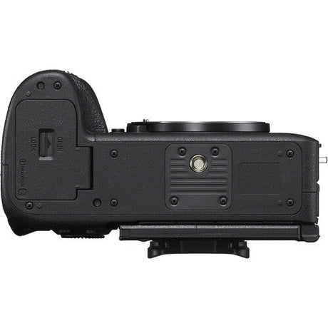 Alpha A1 II camera side panel with ports and battery compartment