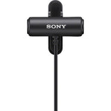 Compact stereo wired lavalier microphone with foam top and attached cable