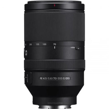 Obiectiv foto Sony FE 70-300mm, negru, inel de zoom vizibil