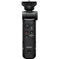 Black handheld camera remote for 3-in-1 mini tripod, with buttons and thumb controls