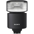 Wireless flash unit with wide front reflector and black housing