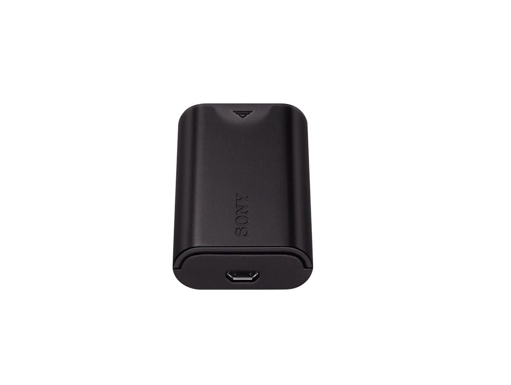 Încărcător USB de voiaj Sony NP-BX1, partea cu portul de conectare (negru)