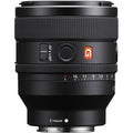 Obiectiv foto Sony FE, negru, cu inel de focalizare și scară apertură