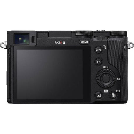 RX1R III compact camera rear view with LCD screen and control dials