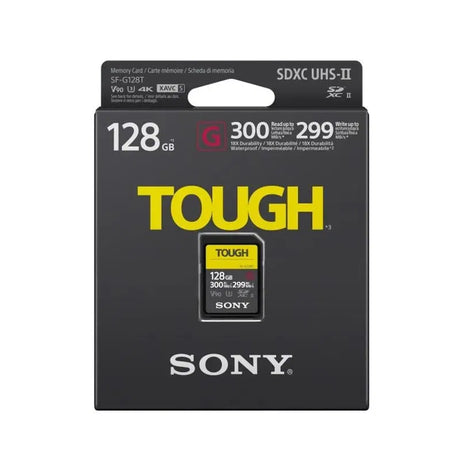 Card de memorie SDXC UHS-II Sony TOUGH 128GB, marcaje de viteză