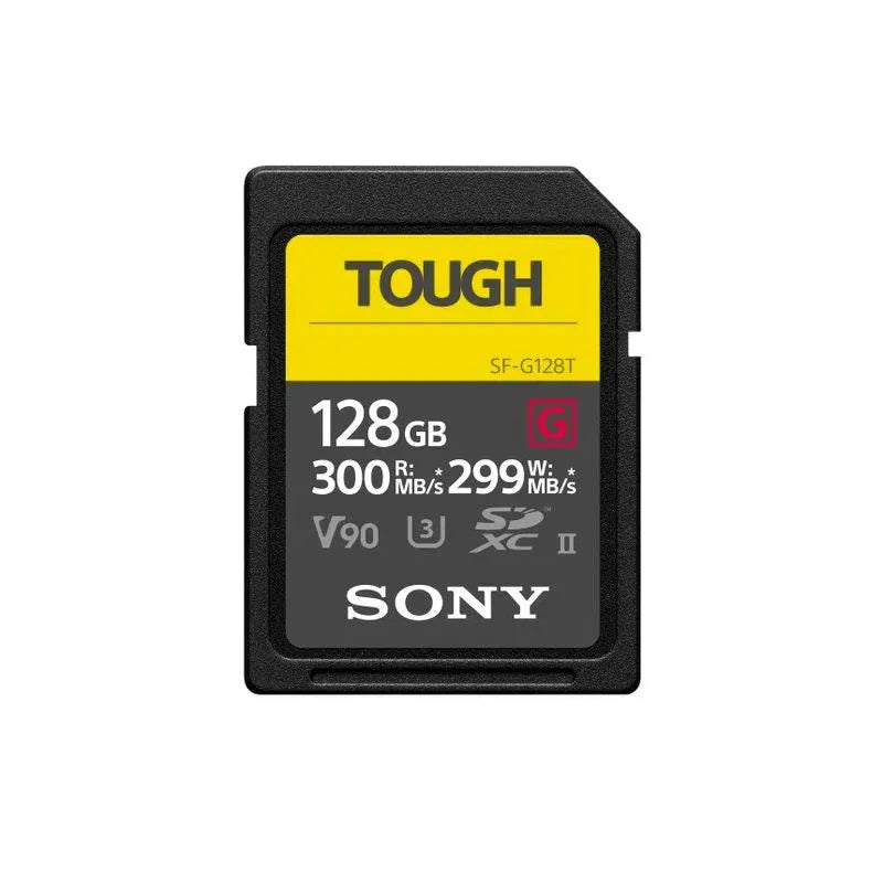 Card de memorie SDXC UHS-II Sony TOUGH 128GB, inscripție TOUGH