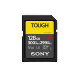 Card de memorie SDXC UHS-II Sony TOUGH 128GB, inscripție TOUGH