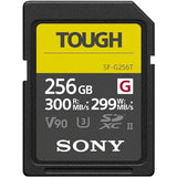Tough 256GB SDXC UHS-II V90 SD memory card, 300MB/s read, 299MB/s write
