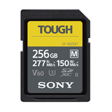 TOUGH SDXC UHS-II card 256GB with label, V60, 277MB/s read, 150MB/s write