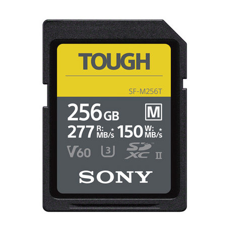 TOUGH SDXC UHS-II card 256GB with label, V60, 277MB/s read, 150MB/s write