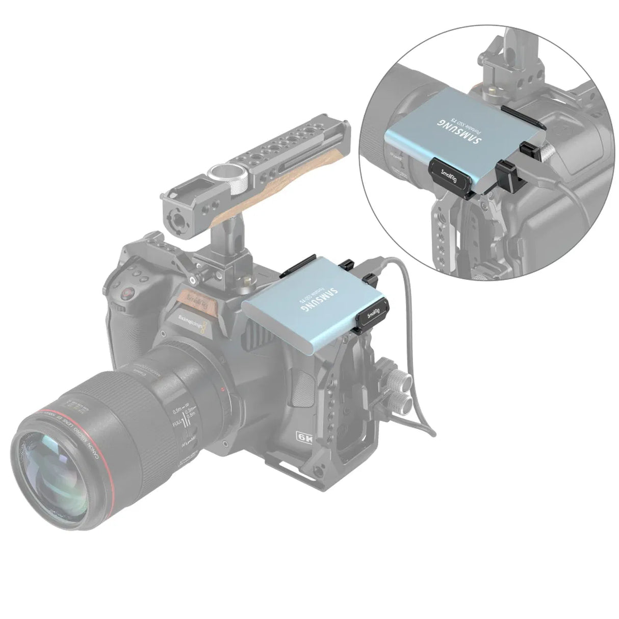 SmallRig 3272 Suport SSD T5 / T7 pentru BMPCC 6K PRO - View 4