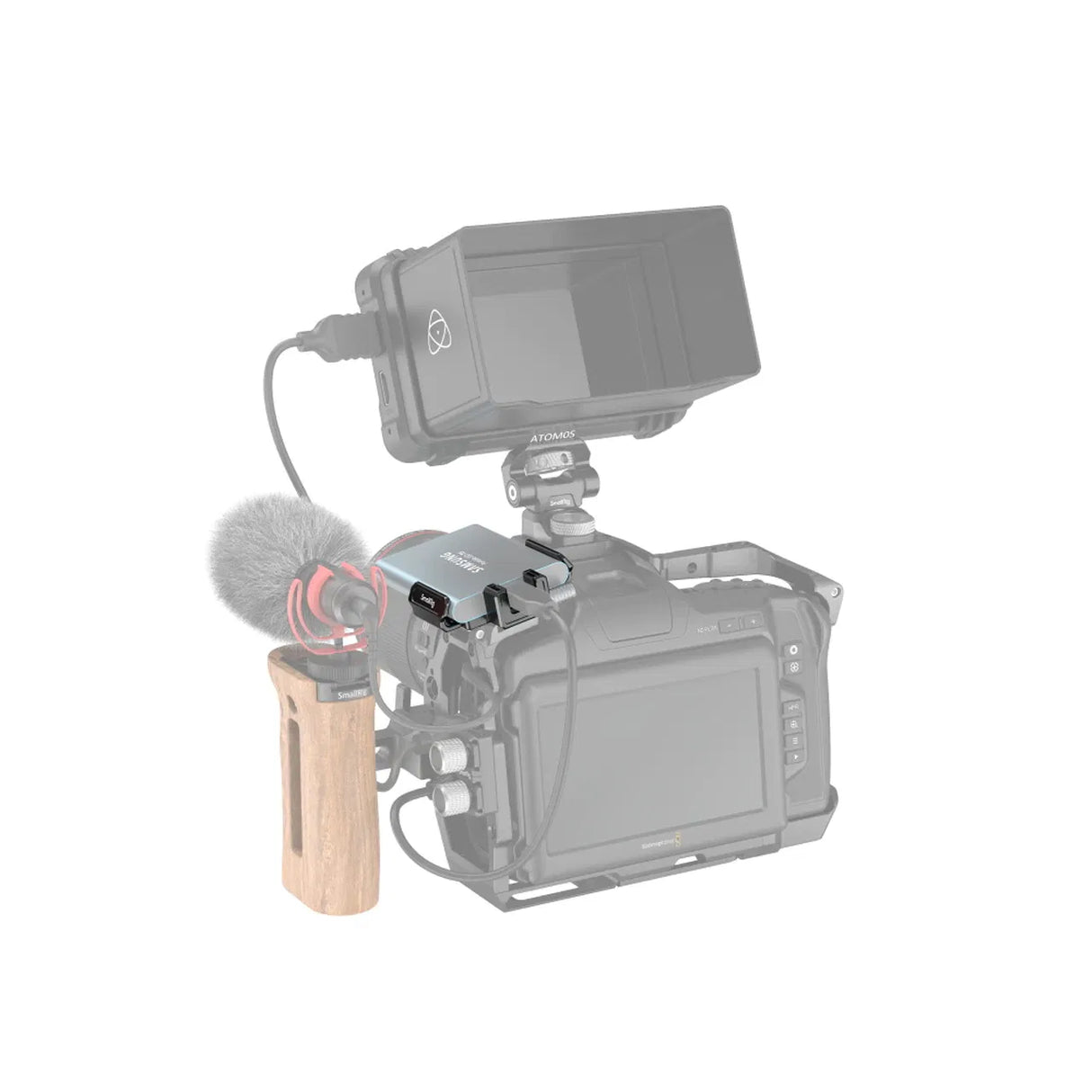 SmallRig 3272 Suport SSD T5 / T7 pentru BMPCC 6K PRO - View 5