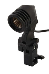 Suport lampa E27 cu cablu și prindere pentru umbrelă, negru